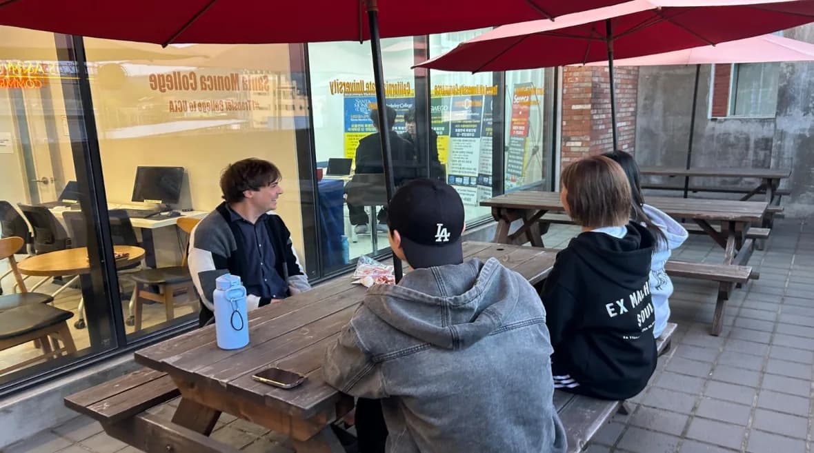 국내 6개월 과정 — 수업 사이 야외 휴식 시간